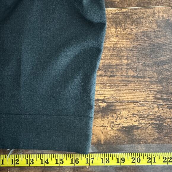 NWT Zara Wide Leg Pants XL Gray Side Zipper Cropped Minimalist Preppy Academia - Picture 4 of 9